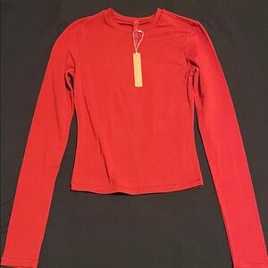 Brick cotton jersey long sleeve